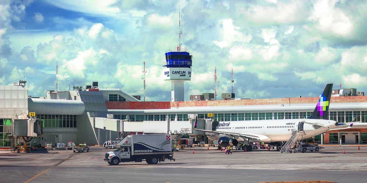 Tráfico internacional del aeropuerto de Cancún sigue cayendo
