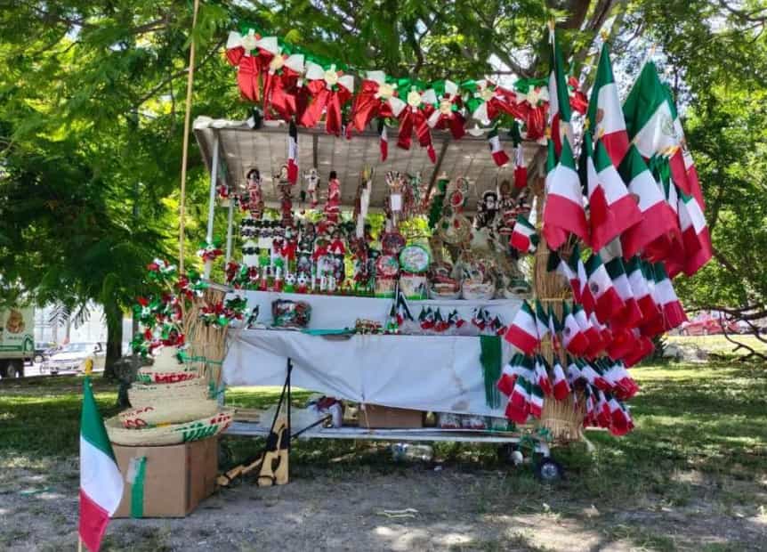 Permisos temporales para venta de artículos patrios