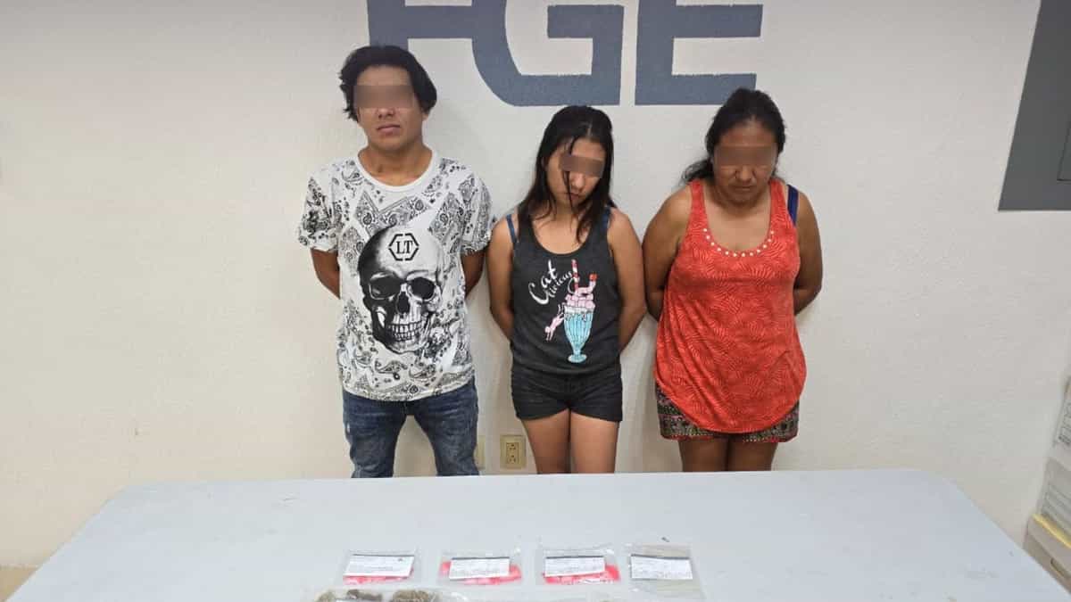 Fiscalía de Quintana Roo captura en flagrancia a nueve personas por narcomenudeo en Solidaridad
