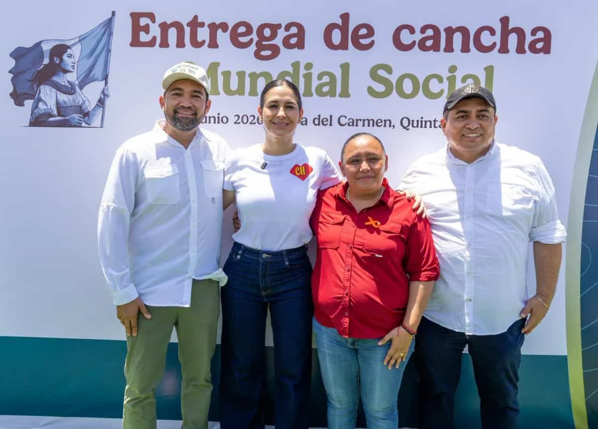 Playa del Carmen inaugura 9 canchas deportivas como parte del Mundial Social 2026