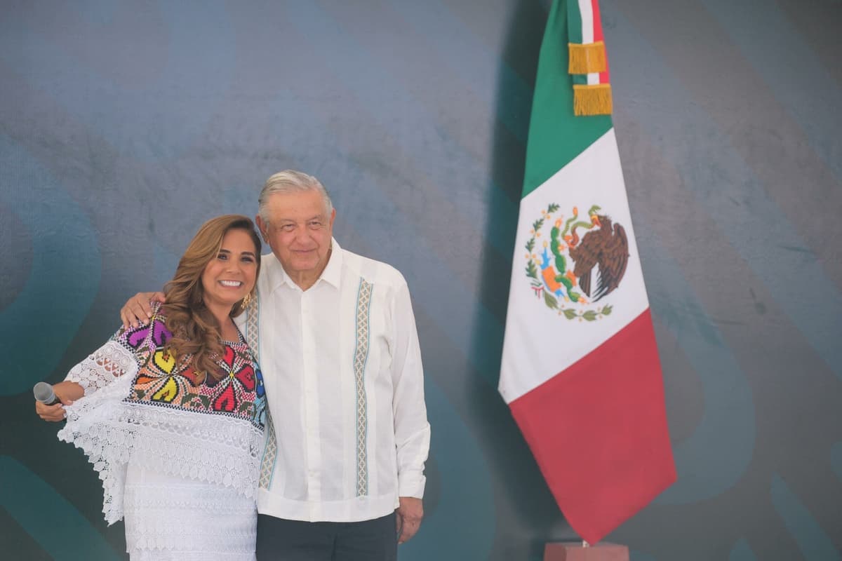 AMLO y Mara Lezama estrenan la ruta Cancún-Playa del Carmen del Tren Maya