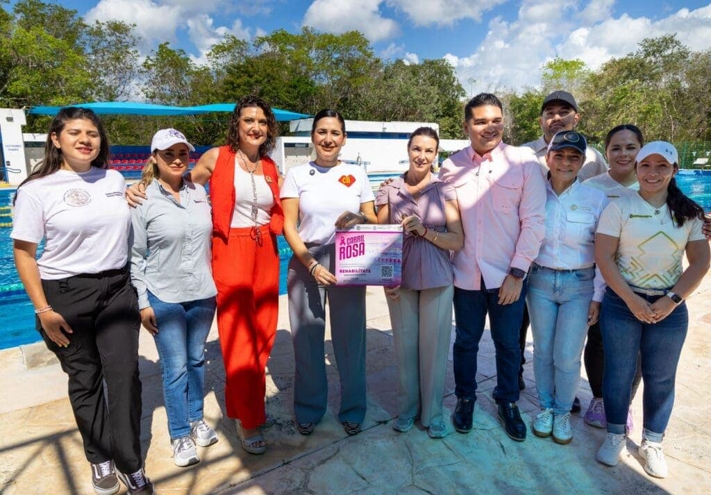 Anuncia Estefanía Mercado “Carril Rosa” en alberca olímpica para atención especializada a mujeres con linfedema