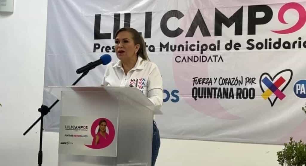 Invita Lili Campos a la gente de Playa del Carmen a su cierre de campaña en la plaza 28 de julio