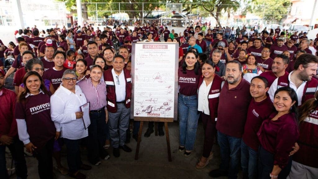 Playa del Carmen reafirma su gran apoyo y fuerza a Morena