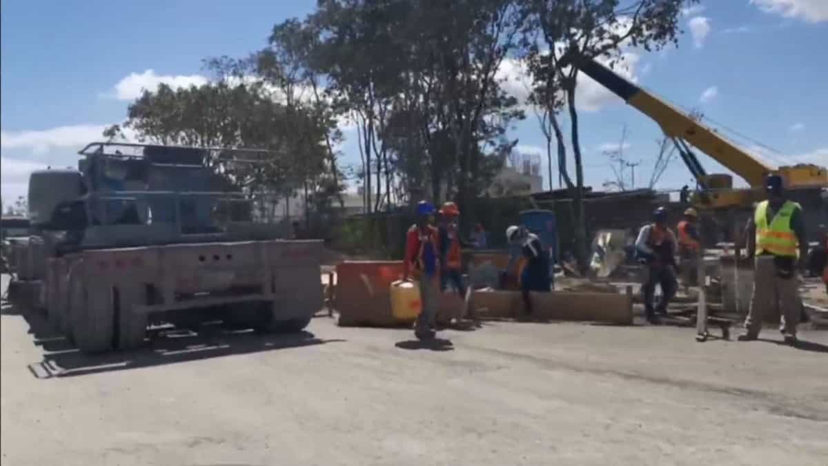 Trabajan a marchas forzadas en tramo del Tren Maya de Playa del Carmen previo a su inauguración