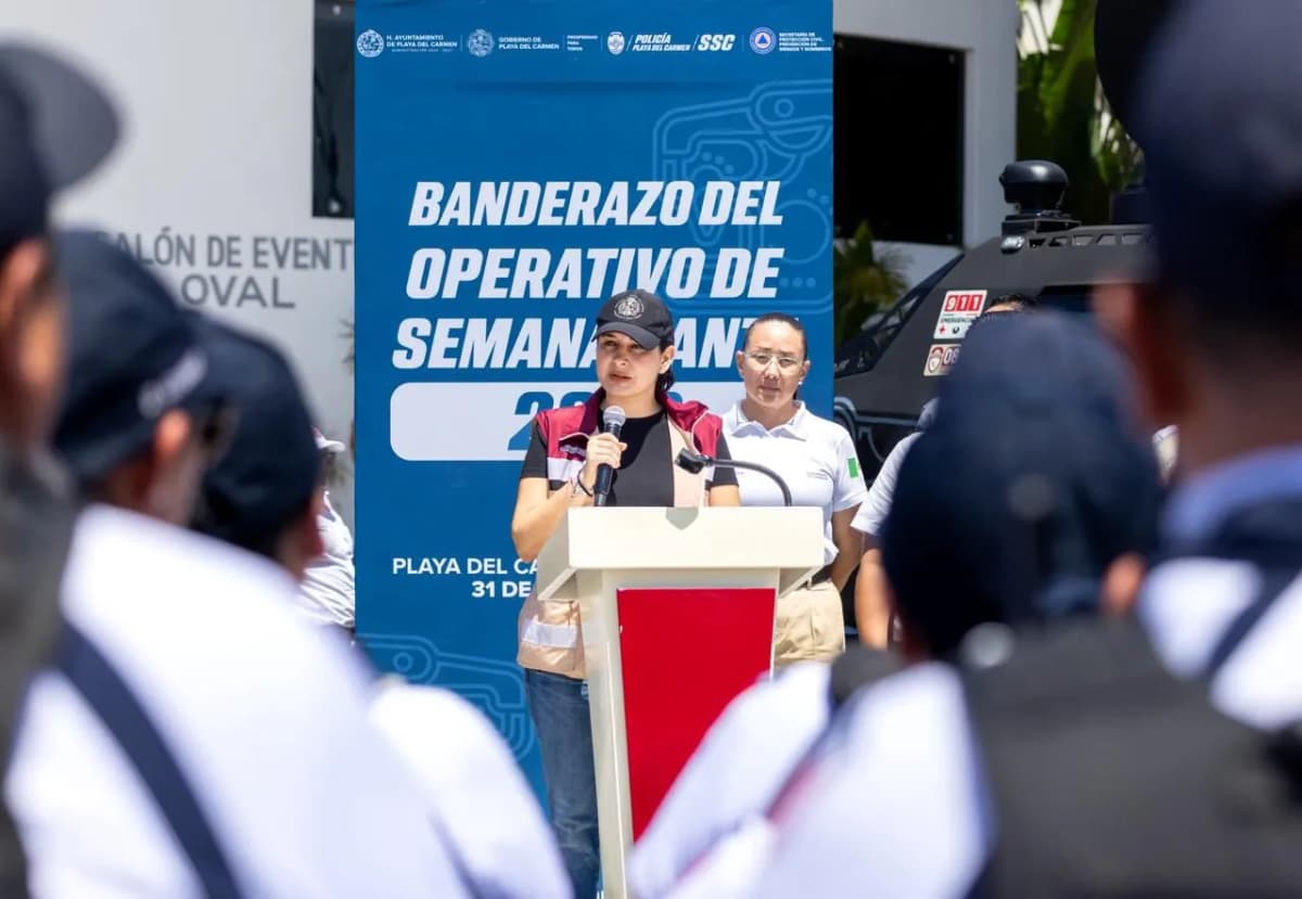 Estefanía Mercado blinda la seguridad de Playa del Carmen en la "Semana Santa 2026"